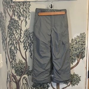Columbia Gray Insulated Snow Pants, small